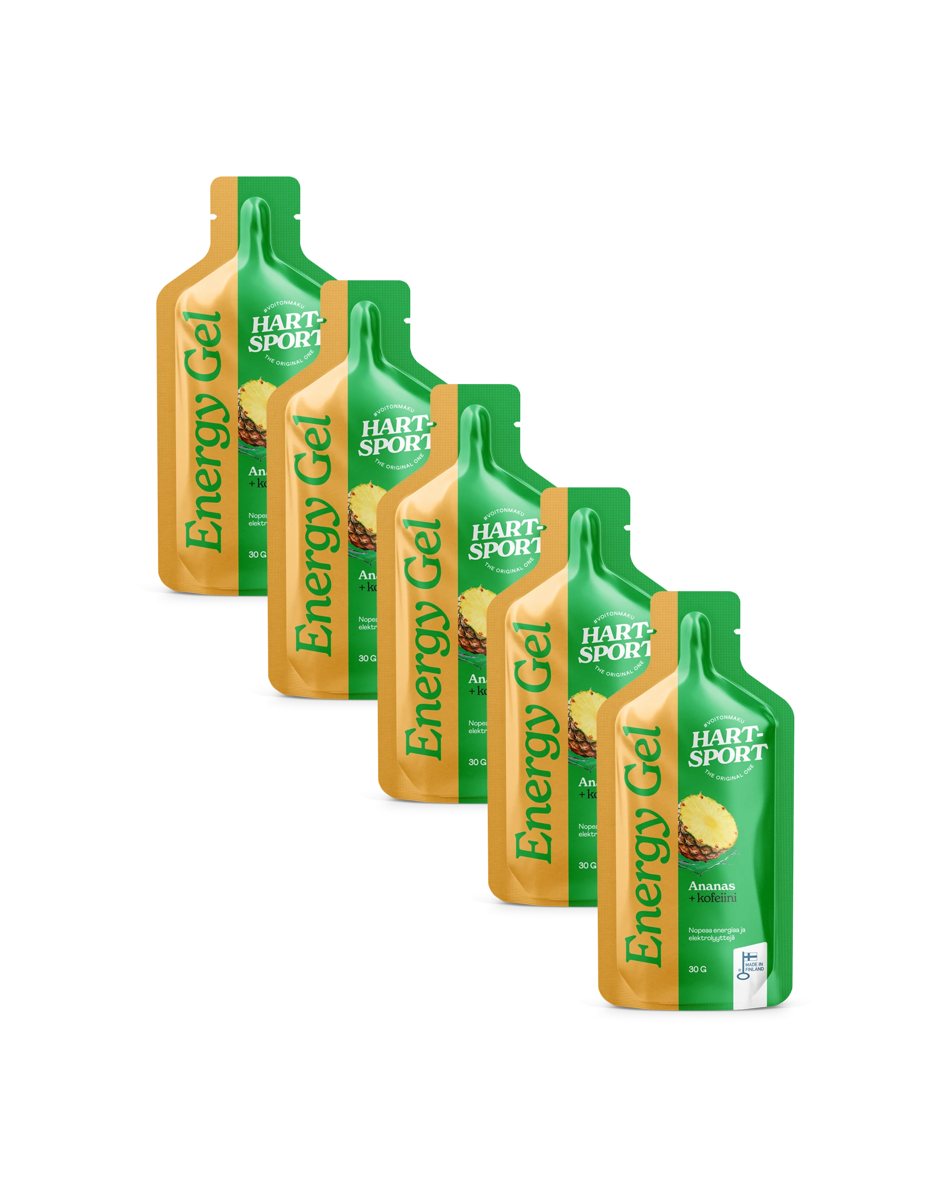 Bundle: Energy Gel x 5 - Pineapple + caffeine
