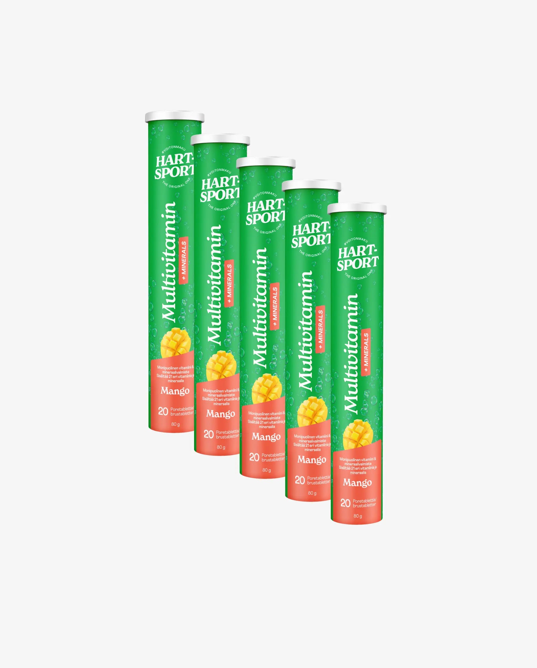Bundle: Monivitamiini-mineraaliporetabletti - mango