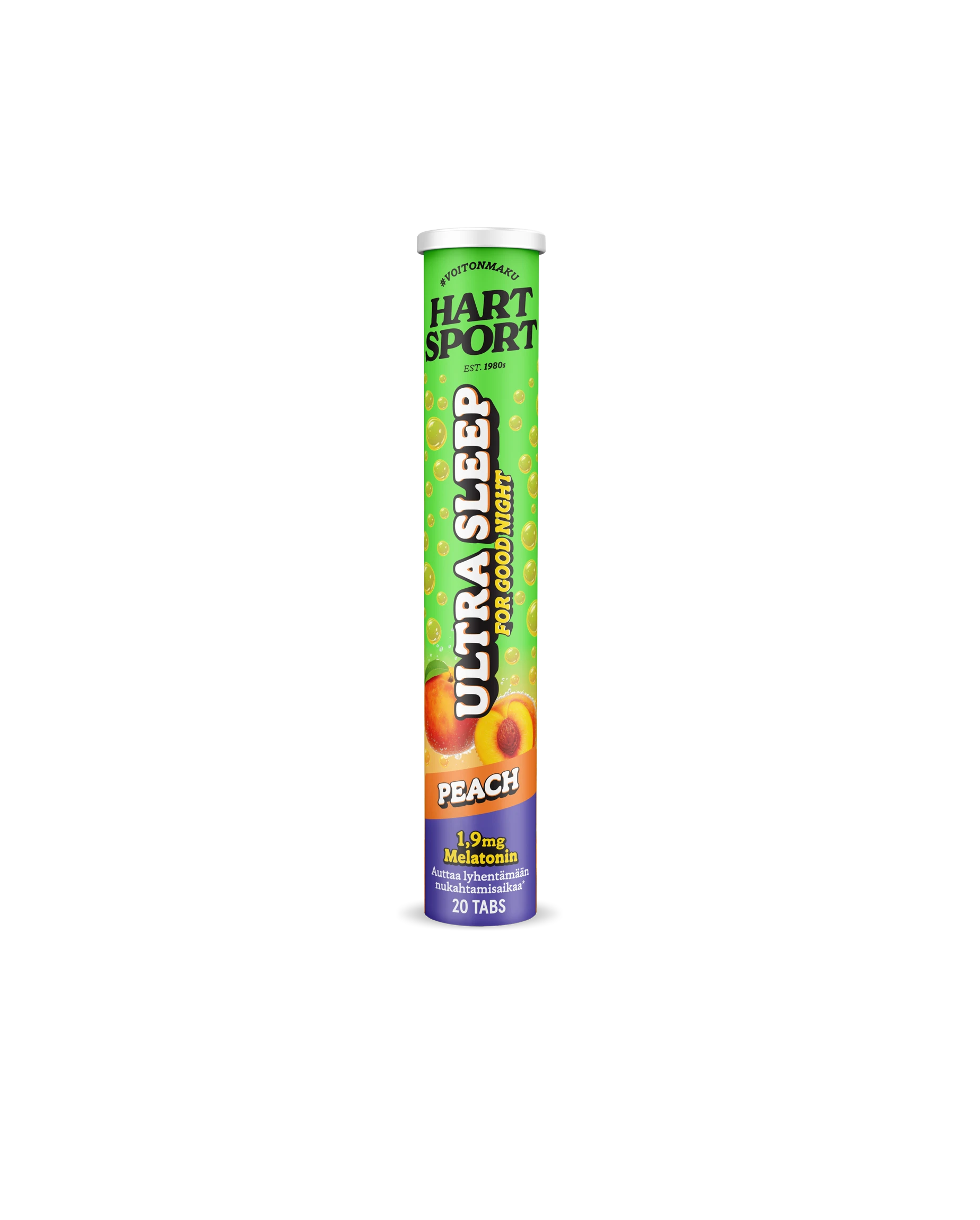 Ultra Sleep Melatoniiniporetabletit - Persikka 20 Poretablettia