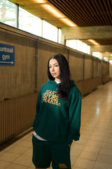 Tears Hooded Sweatshirt Green