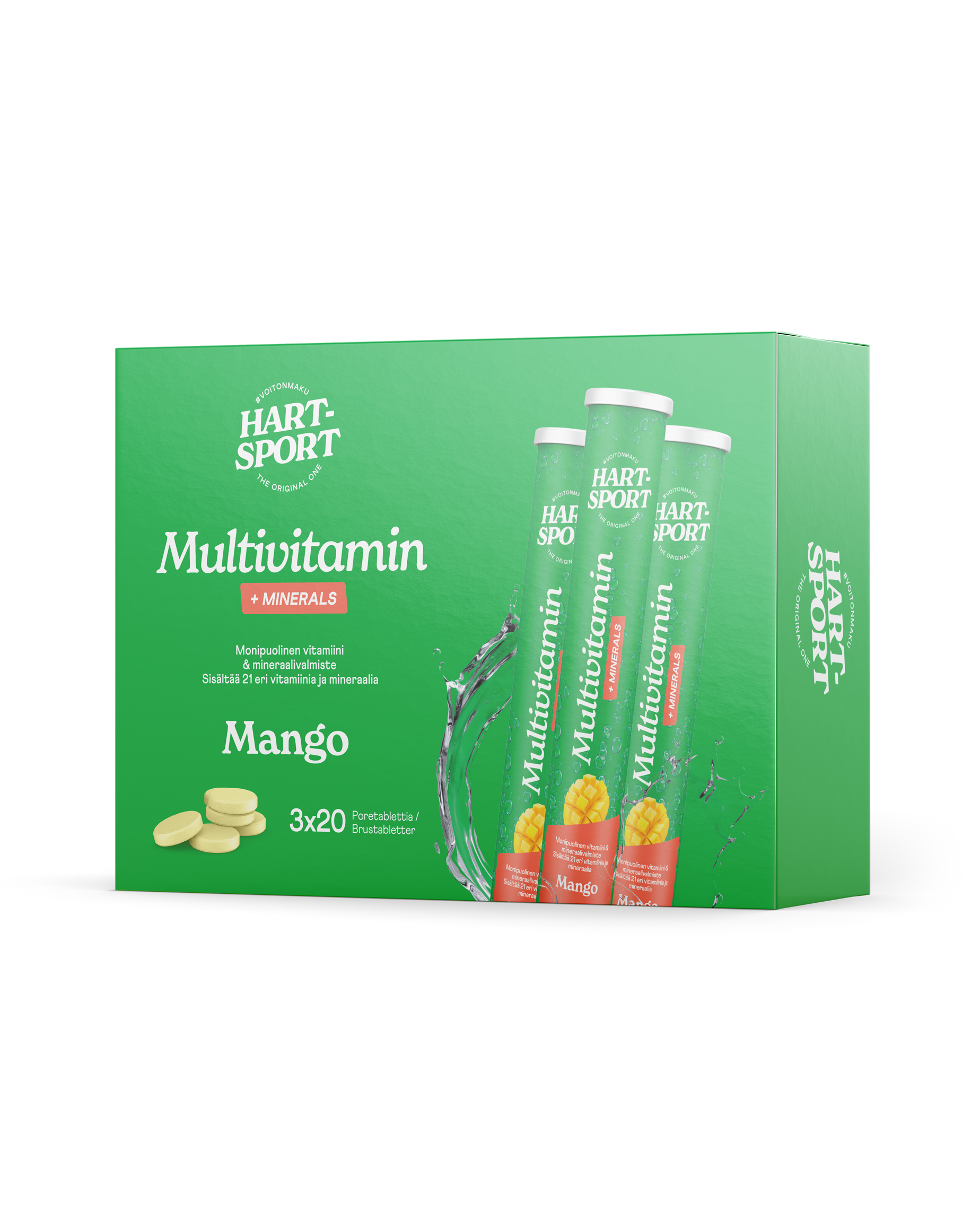 Monivitamiini-mineraaliporetabletti - mango